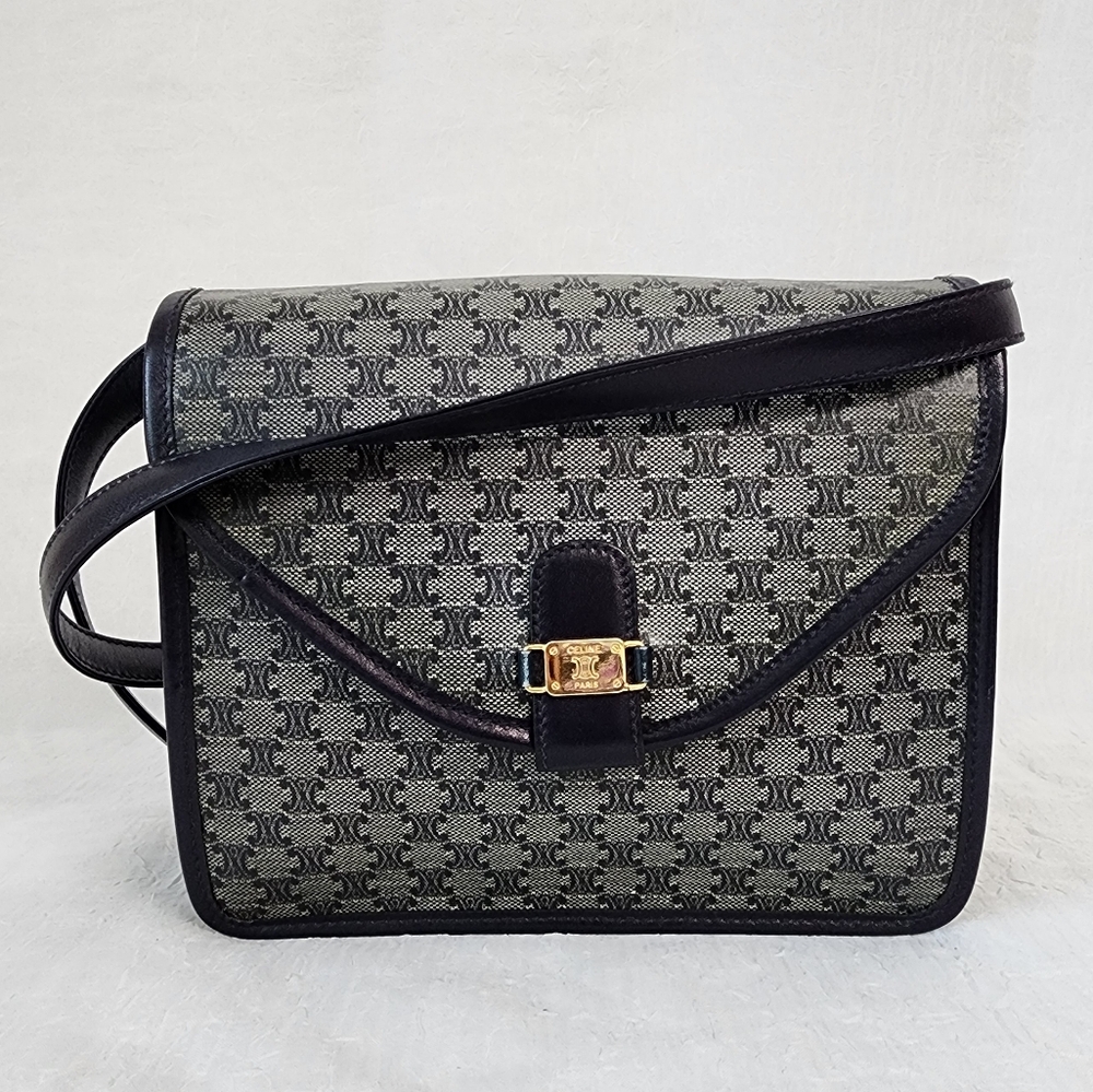 Auth Celine Triomphe Crossbody Bag